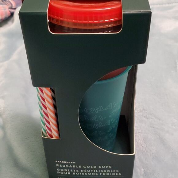 Starbucks Holiday Reusable Cold Cups 5 pack NEW - Picture 7 of 7
